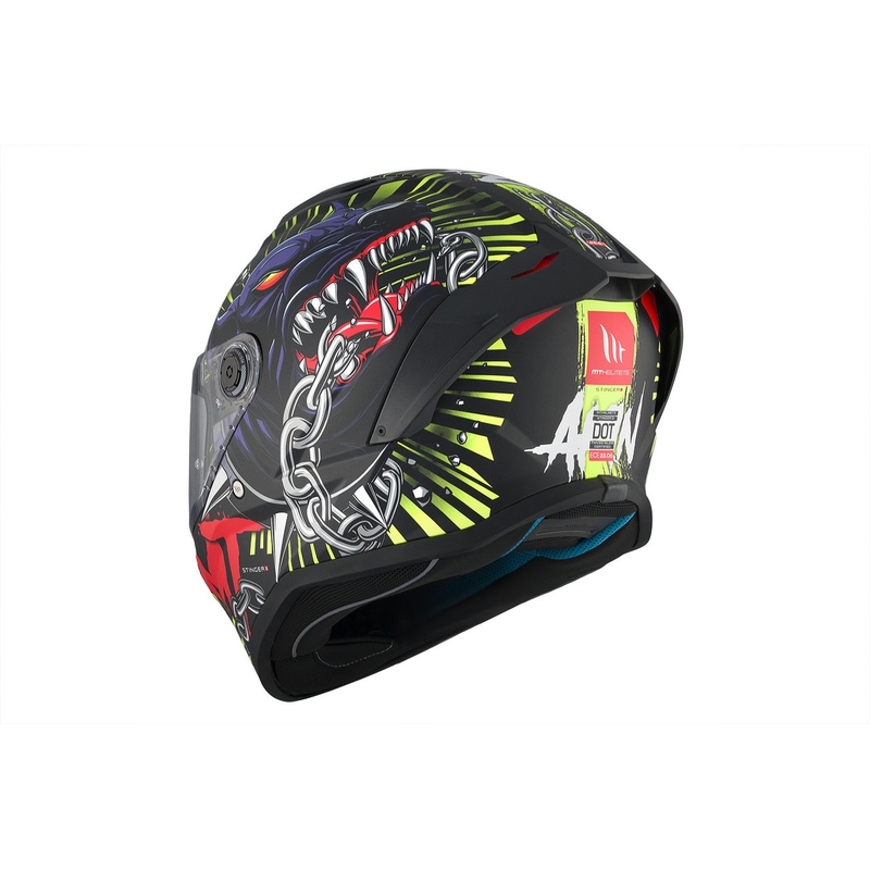 MT Stinger 2 Akin integreret motorcykelhjelm mat