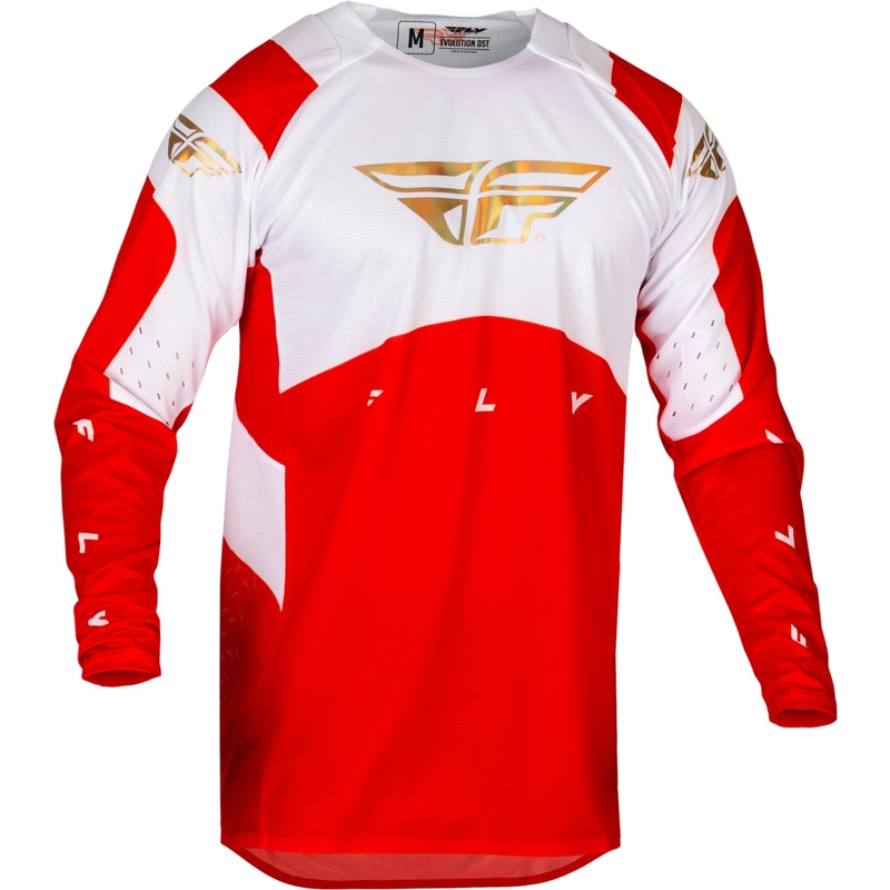 Motocrosstrøje FLY Racing Evolution DST 2024 rød og hvid udsalg