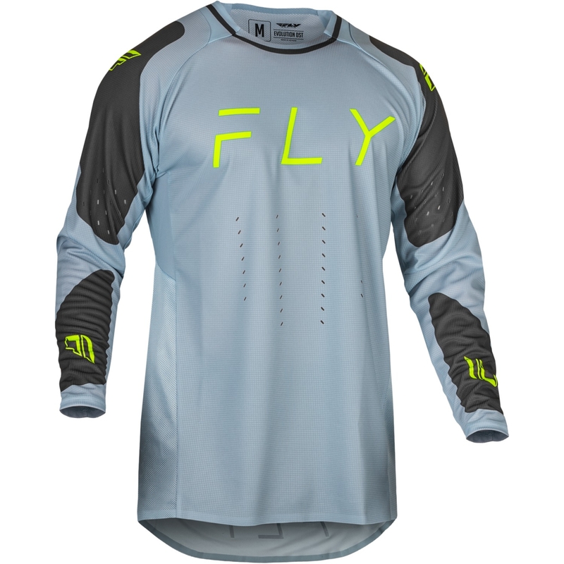 Motocross trøje FLY Racing Evolution DST grå-sort-fluo grøn udsalg