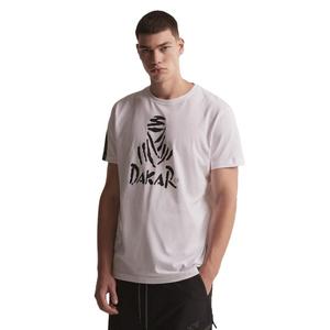 T-shirt DAKAR DKR Logo 123 hvid udsalg