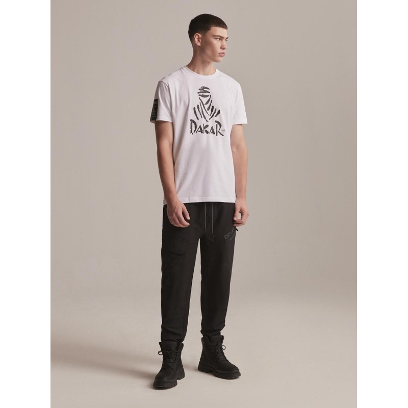 T-shirt DAKAR DKR Logo 123 hvid udsalg