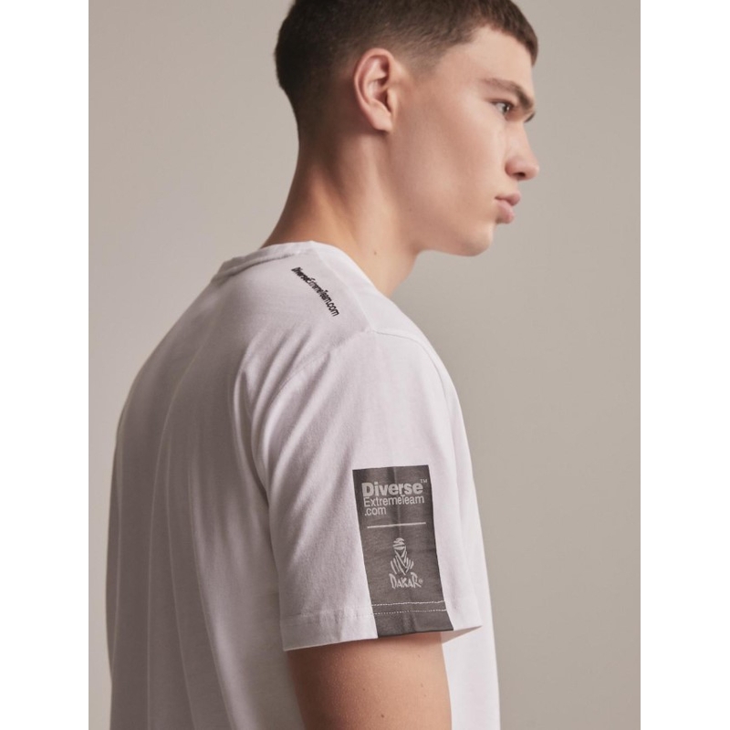 T-shirt DAKAR DKR Logo 123 hvid udsalg