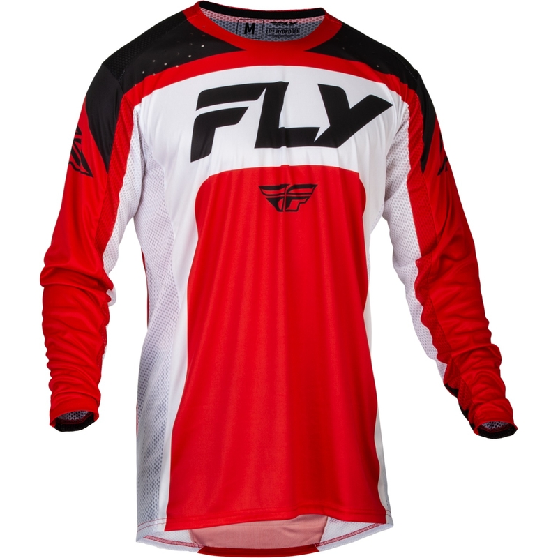 Motocrosstrøje FLY Racing Lite 2024 rød-hvid-sort udsalg