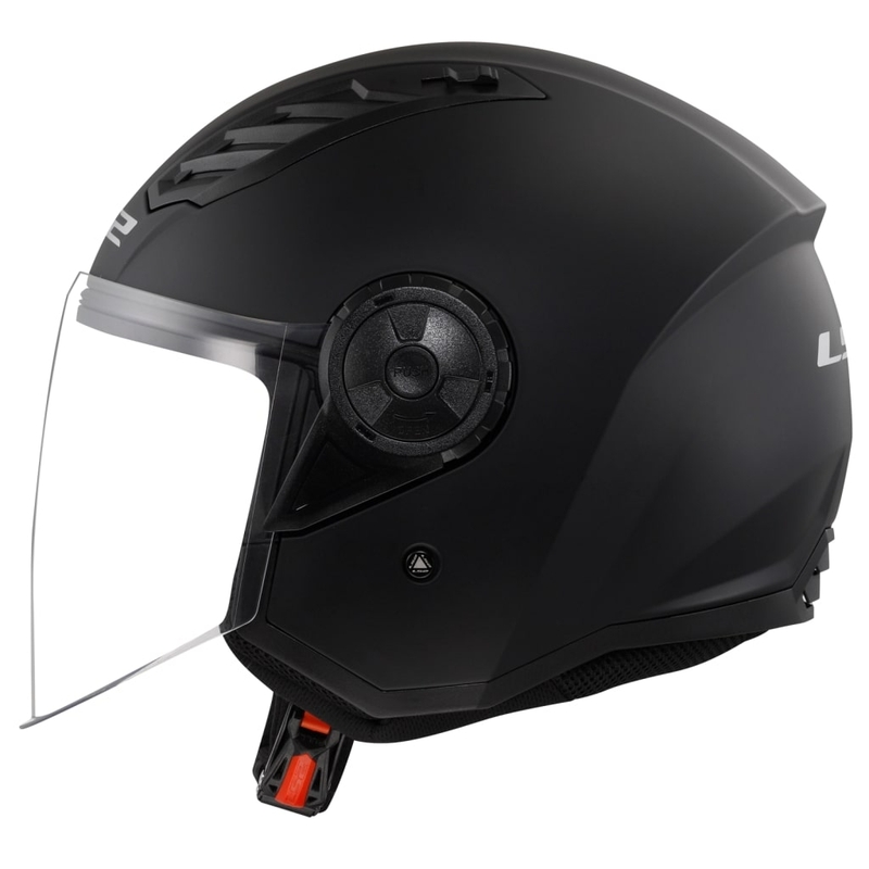 LS2 OF616 Airflow II Solid Matte Black Åben motorcykelhjelm