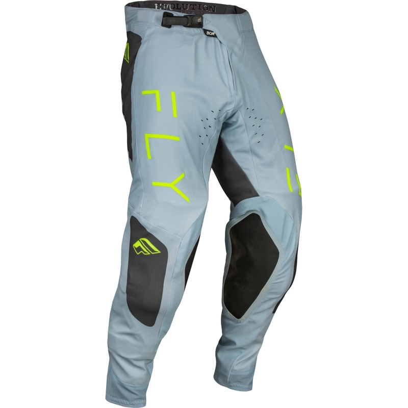 Motocrossbukser FLY Racing Evolution DST 2024 grå-sort-fluogrøn udsalg