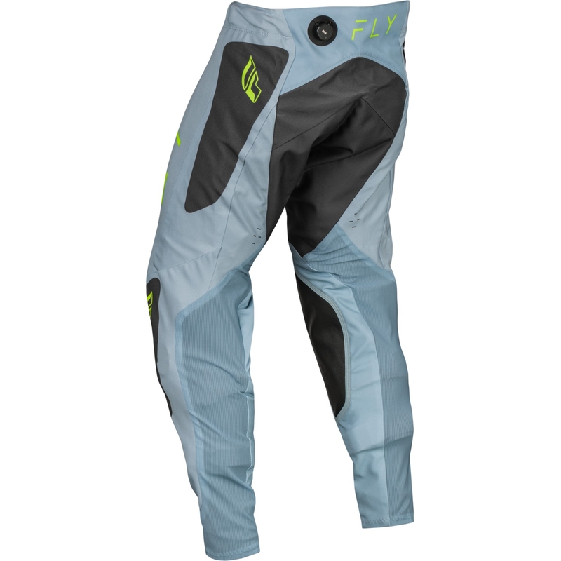 Motocrossbukser FLY Racing Evolution DST 2024 grå-sort-fluogrøn udsalg