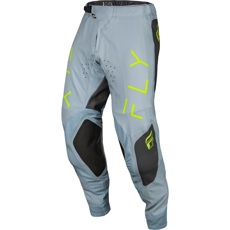 Motocrossbukser FLY Racing Evolution DST 2024 grå-sort-fluogrøn udsalg