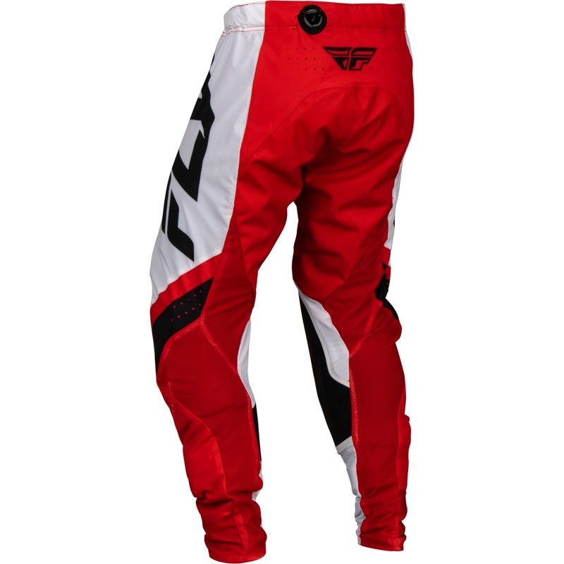 Motocrossbukser FLY Racing Lite 2024 rød-hvid-sort