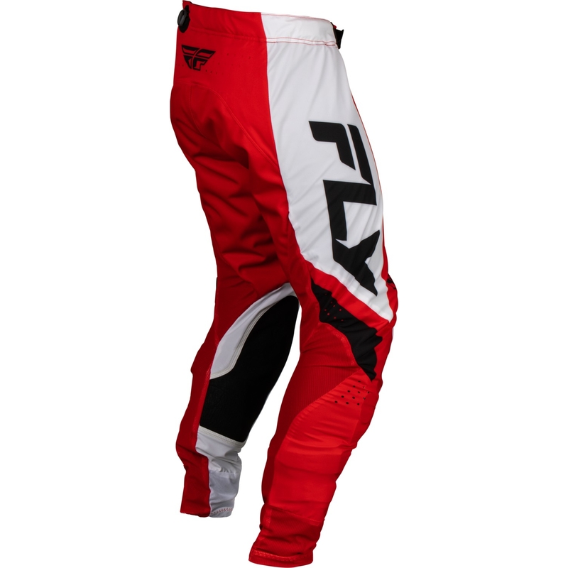 Motocrossbukser FLY Racing Lite 2024 rød-hvid-sort