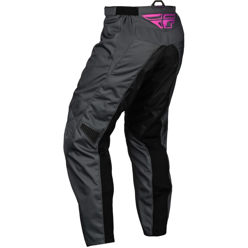 Børne motocrossbukser FLY Racing F-16 grå-sort-pink udsalg