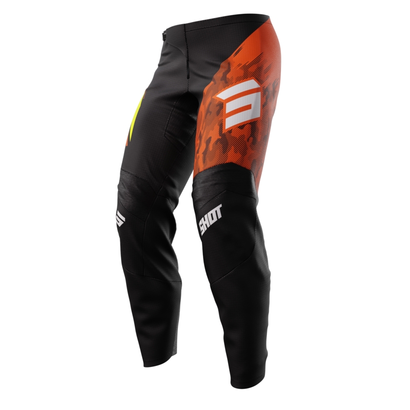 Motocrossbukser til børn Shot Matrix orange udsalg