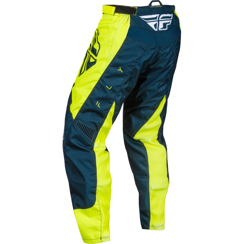 Motocross-bukser FLY Racing F-16 2024 blå-fluogul-hvid