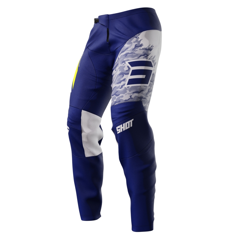 Motocross-bukser Shot Devo Matrix Blue udsalg