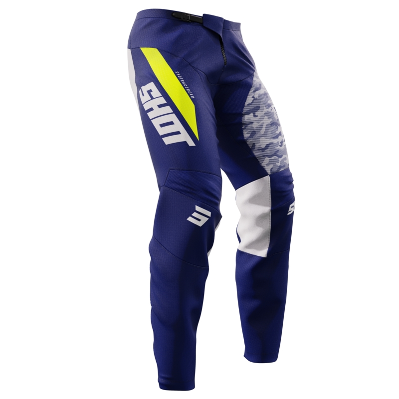 Motocross-bukser Shot Devo Matrix Blue udsalg