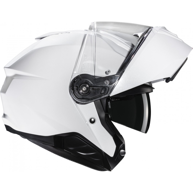 HJC i91 Solid pearl white flip-up motorcykelhjelm