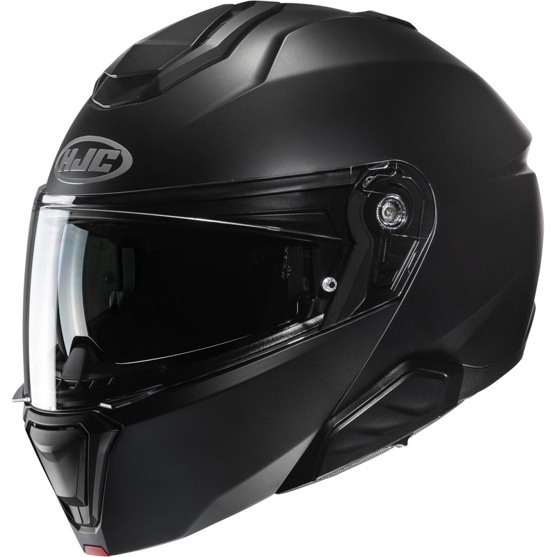 Flip-up motorcykelhjelm HJC i91 Solid semi-flad sort