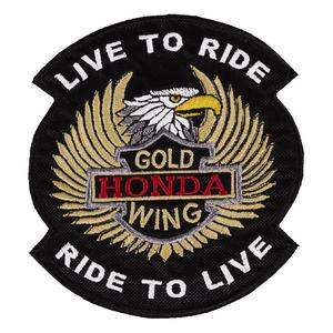 Patch Live to Ride Gold Wing - mindre
