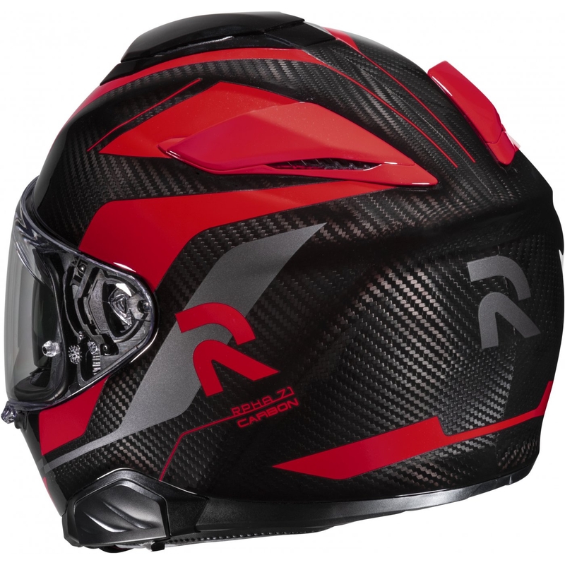 HJC RPHA 71 Carbon Hamil MC1 sort-rød integreret motorcykelhjelm