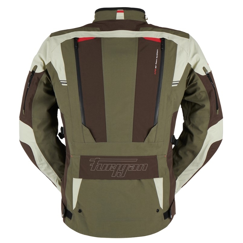 Furygan Voyager grøn-brun-beige motorcykeljakke udsalg