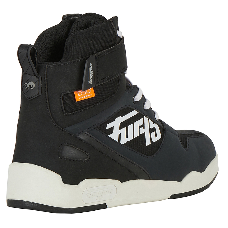 Furygan Get Down sorte og hvide motorcykelstøvler