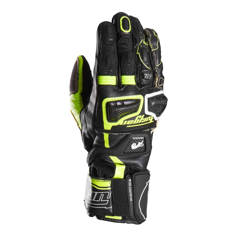 Furygan Styg 20 x Kevlar motorcykelhandsker sort-fluo gul-hvid