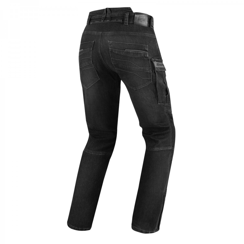 Motorcykeljeans Shima GIRO 2.0 URBAN vasket sort udsalg