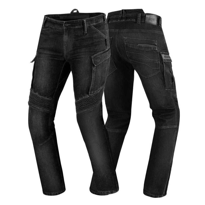 Motorcykeljeans Shima GIRO 2.0 URBAN vasket sort udsalg