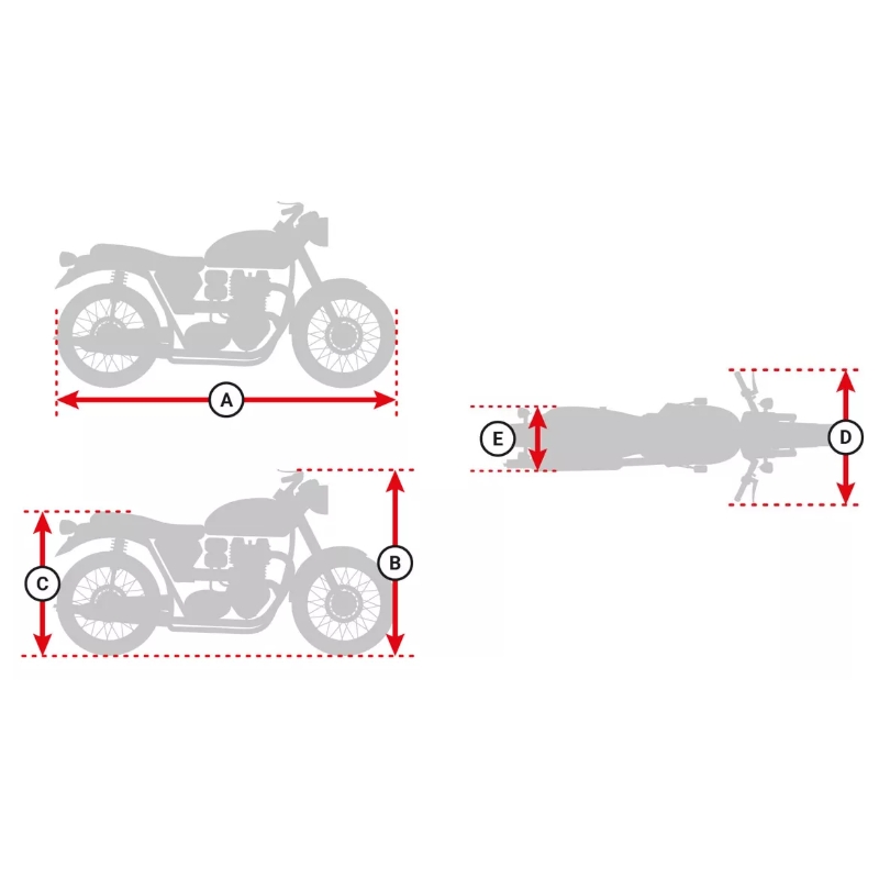 MotoZem Camuflage presenning til motorcykel