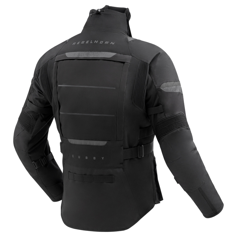 Rebelhorn Cubby V Sort motorcykeljakke