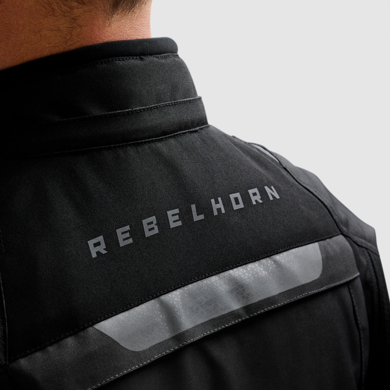 Rebelhorn Cubby V Sort motorcykeljakke