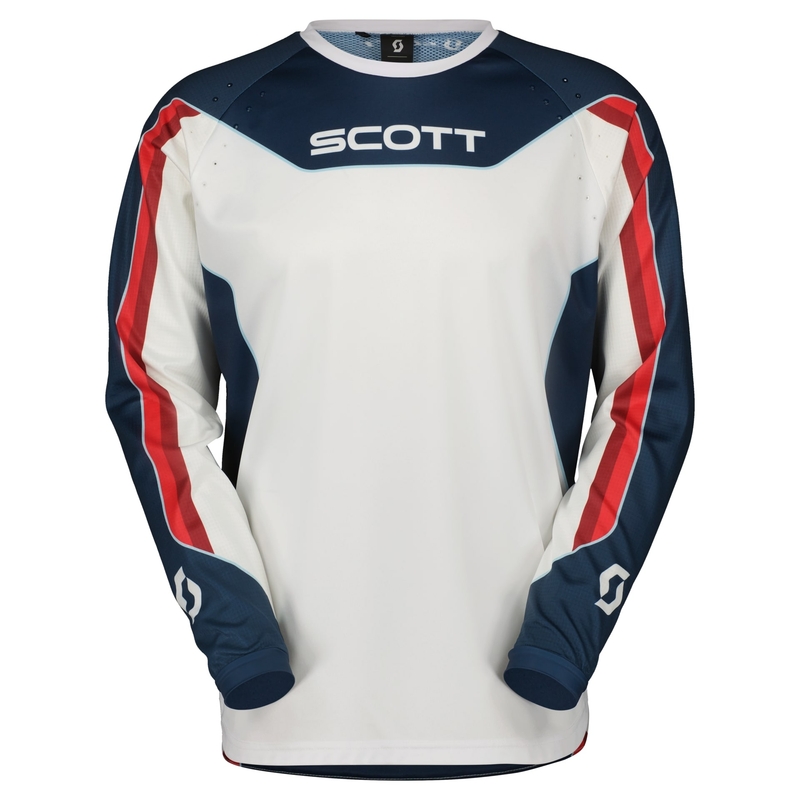 Motocrosstrøje Scott EVO DIRT rød og hvid