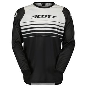 Motocrosstrøje Scott EVO SWAP sort og hvid