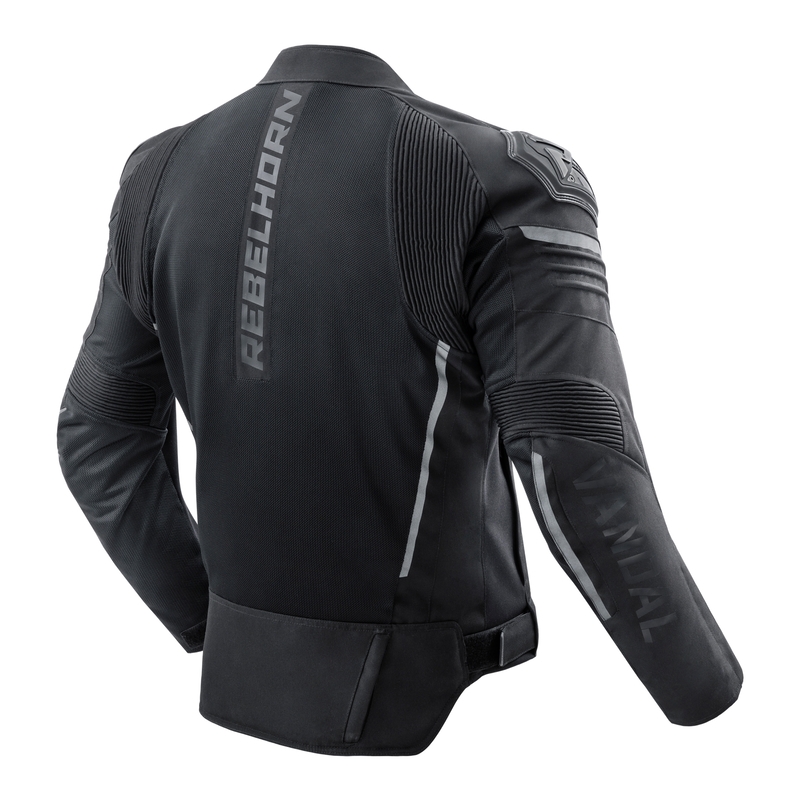 Rebelhorn Vandal Mesh sort motorcykeljakke