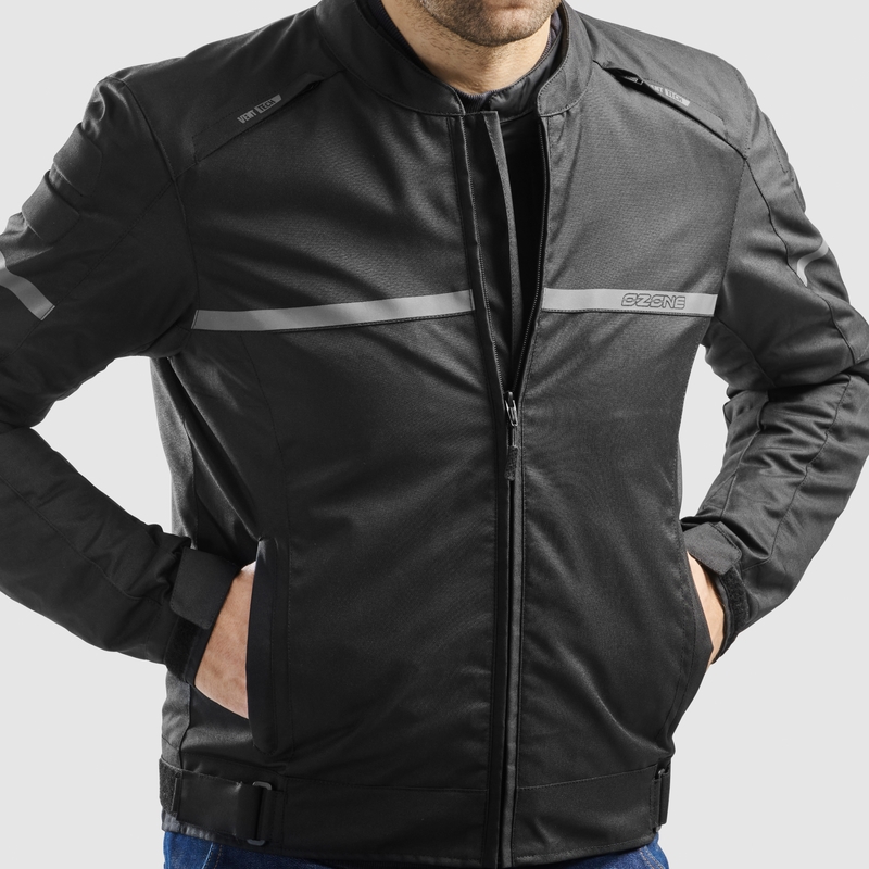Ozon Rider motorcykeljakke sort