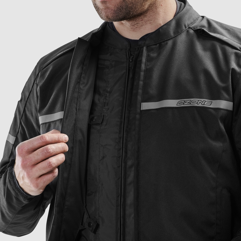 Ozon Rider motorcykeljakke sort