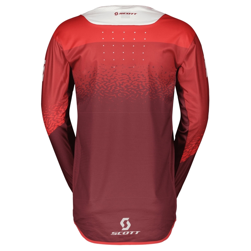 Motocrosstrøje Scott PODIUM PRO rød-grå