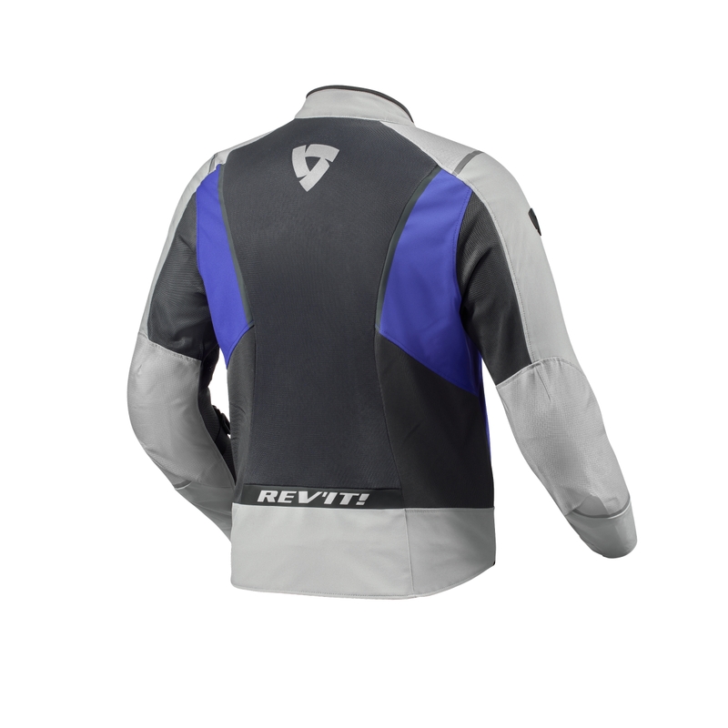 Revit Airwave 4 motorcykeljakke lysegrå-blå