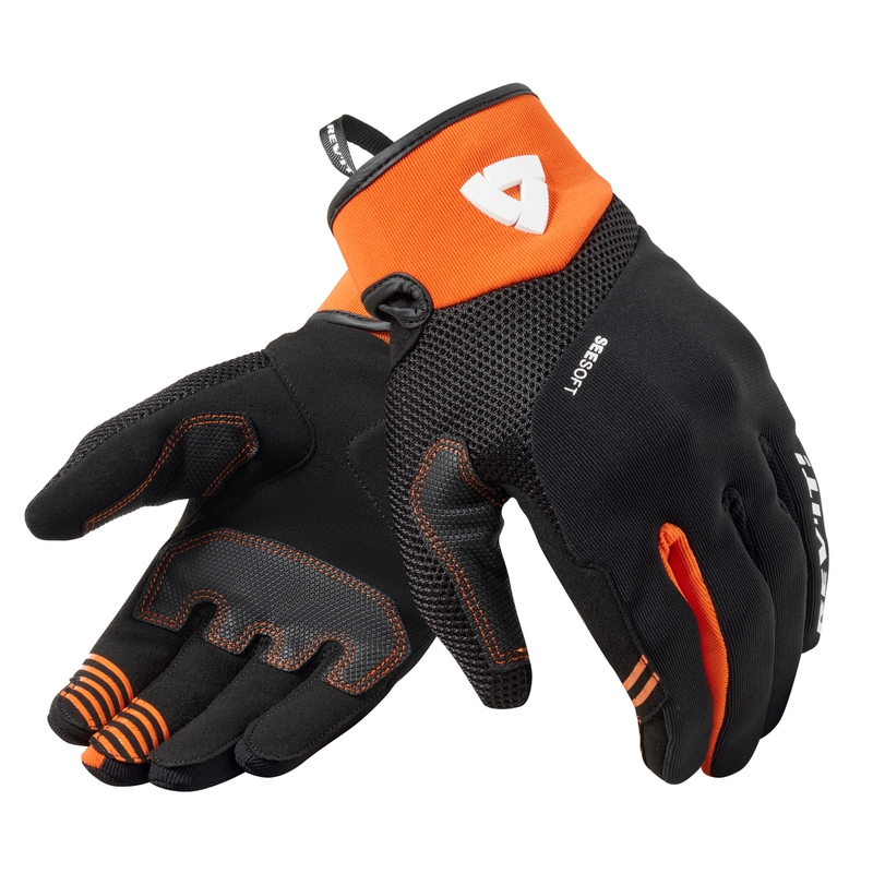 Revit Endo motorcykelhandsker sort-orange