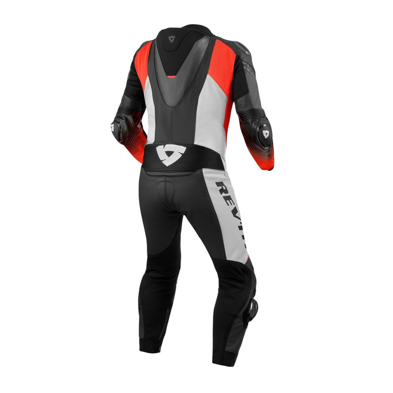 Revit Control Black-Fluo Red Motorcykeloverall i læder