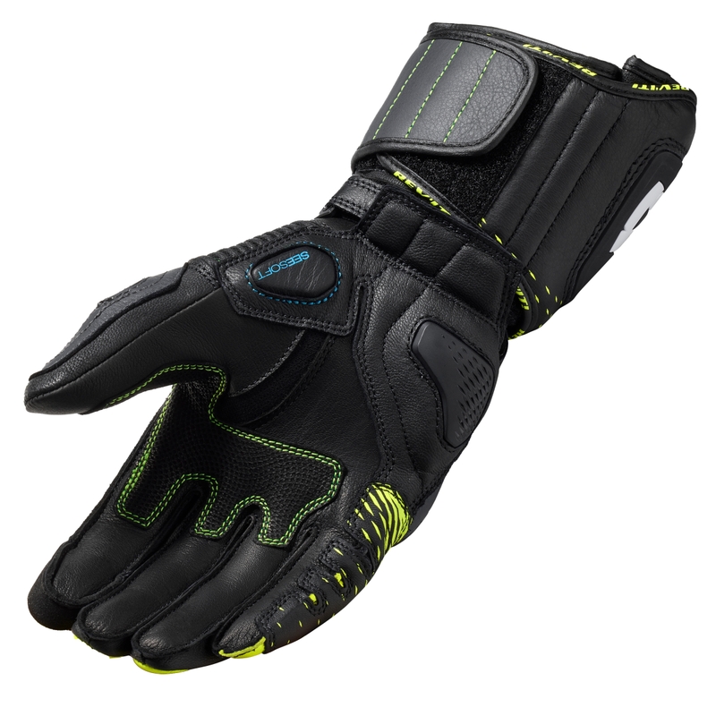 Revit Control motorcykelhandsker sort-fluogul