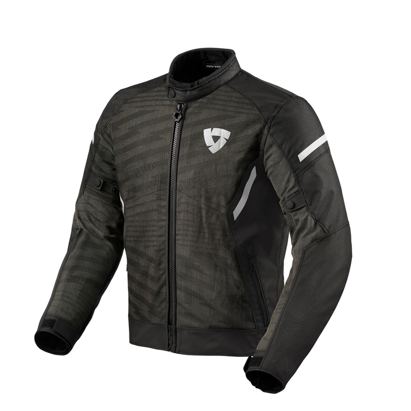 Revit Torque 2 H2O sort og hvid motorcykeljakke