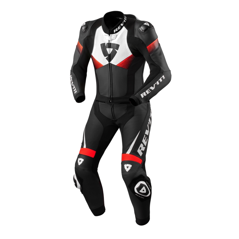 Revit Combi Argon 2 sort-fluoro rød læder jumpsuit