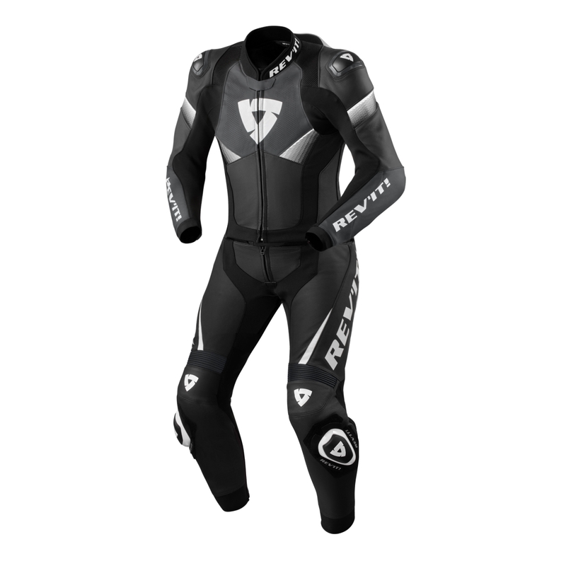 Revit Combi Argon 2 jumpsuit i sort og hvidt læder