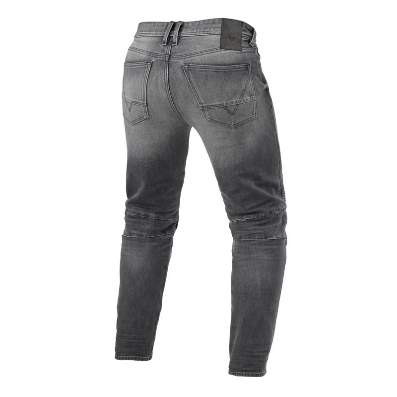 Revit Moto 2 TF Grey Cropped Motorcycle Jeans