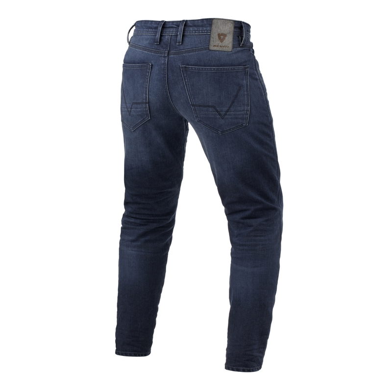 Motorcykeljeans Revit Micah TF vasket mørkeblå