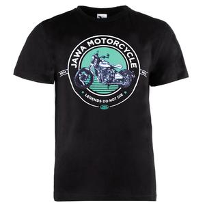T-shirt JAWA Motorcycle sort-grøn