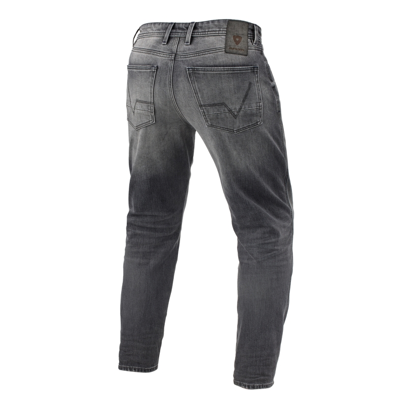 Beskåret motorcykeljeans Revit Ortes TF Medium Grey