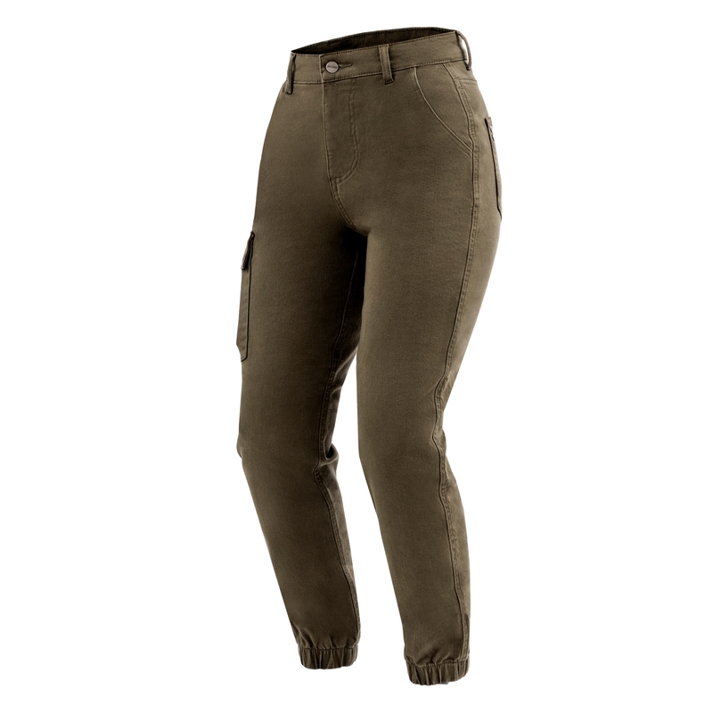 Ozone Jane JF Green Motorcycle Jeans til kvinder