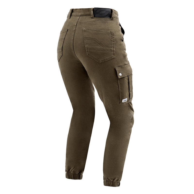 Ozone Jane JF Green Motorcycle Jeans til kvinder
