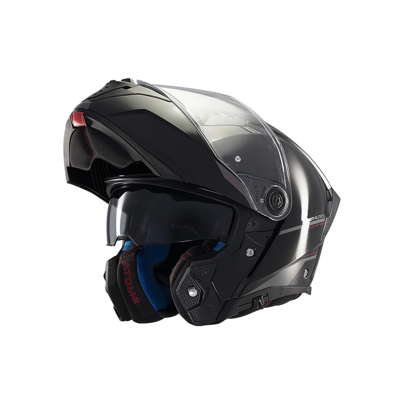 MT ATOM 2 SV SOLID A1 motorcykelhjelm blank sort